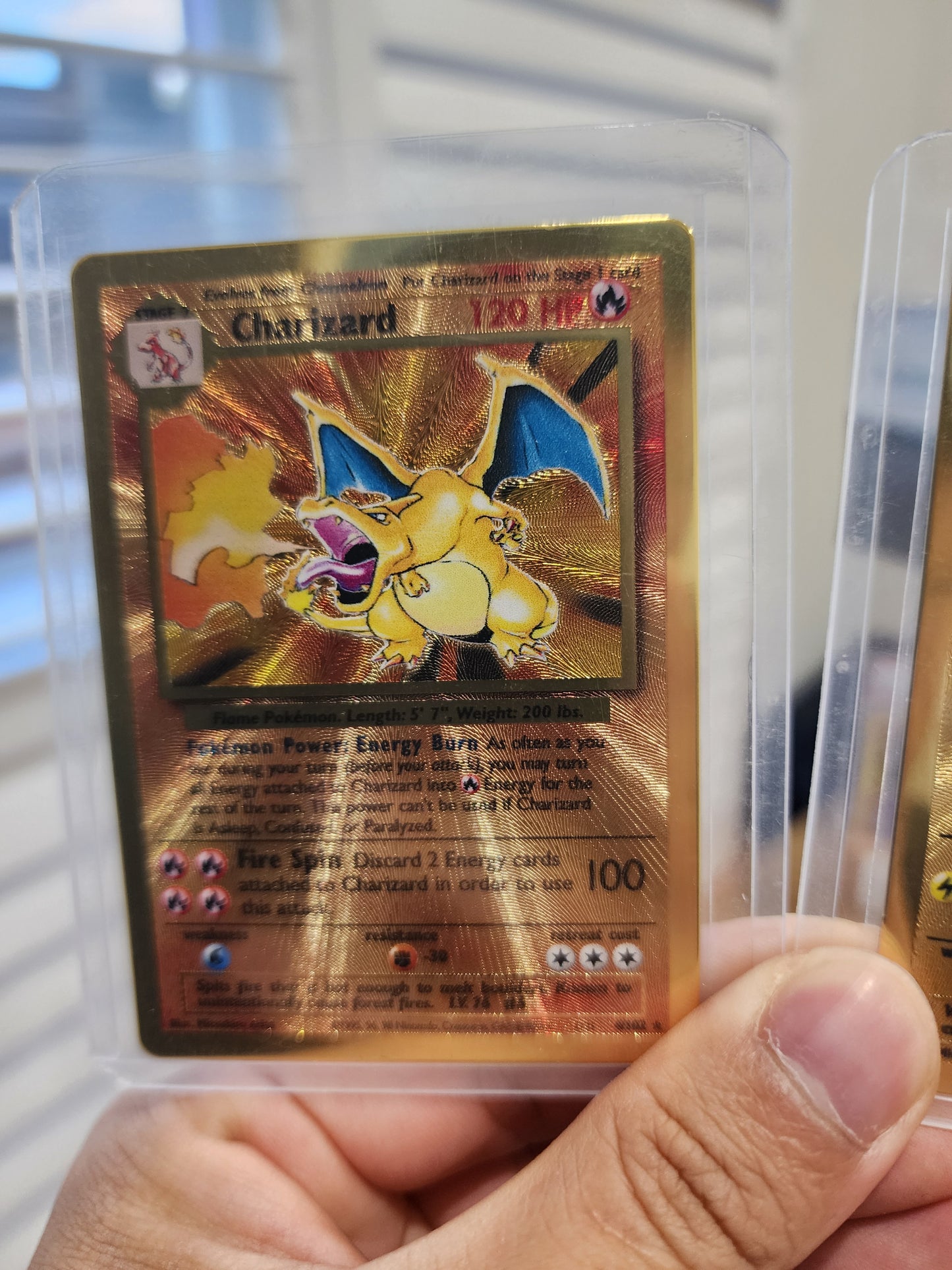 Spin the Wheel - Charizard Gold and Pikachu Gold Premium Collection Cards Ungraded